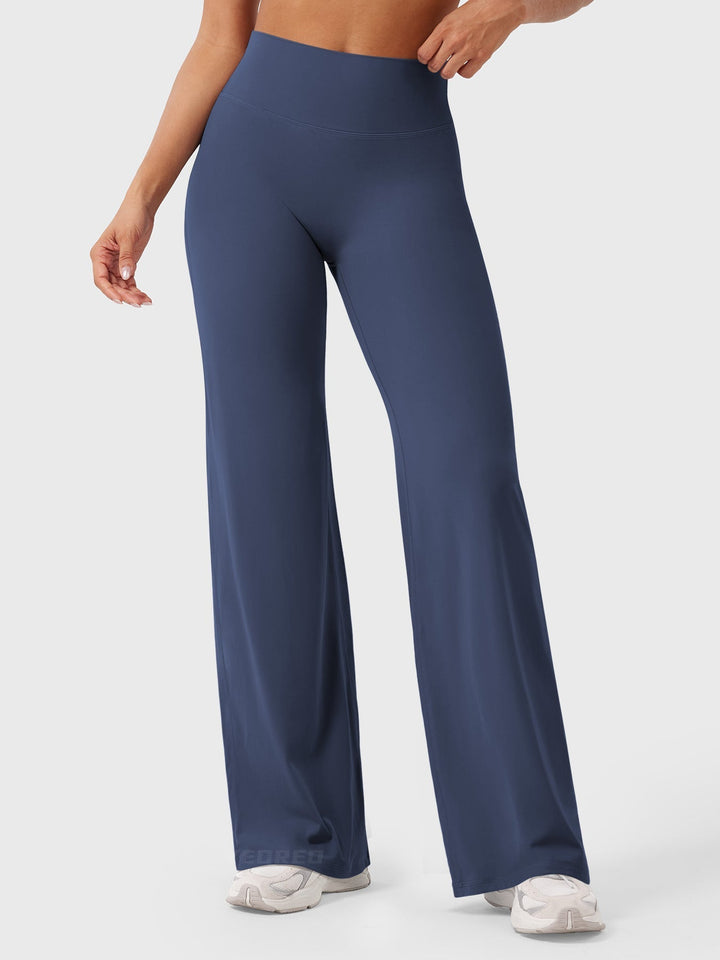 Yvonne | Damen Sommerweite Hose mit Hoher Taille