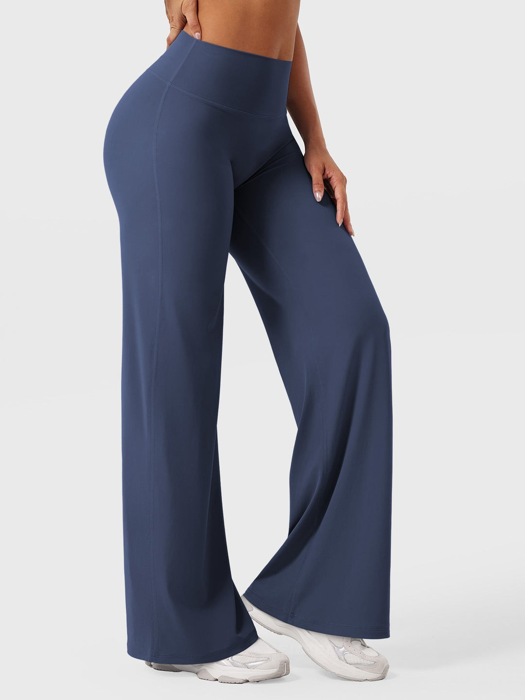 Yvonne | Damen Sommerweite Hose mit Hoher Taille
