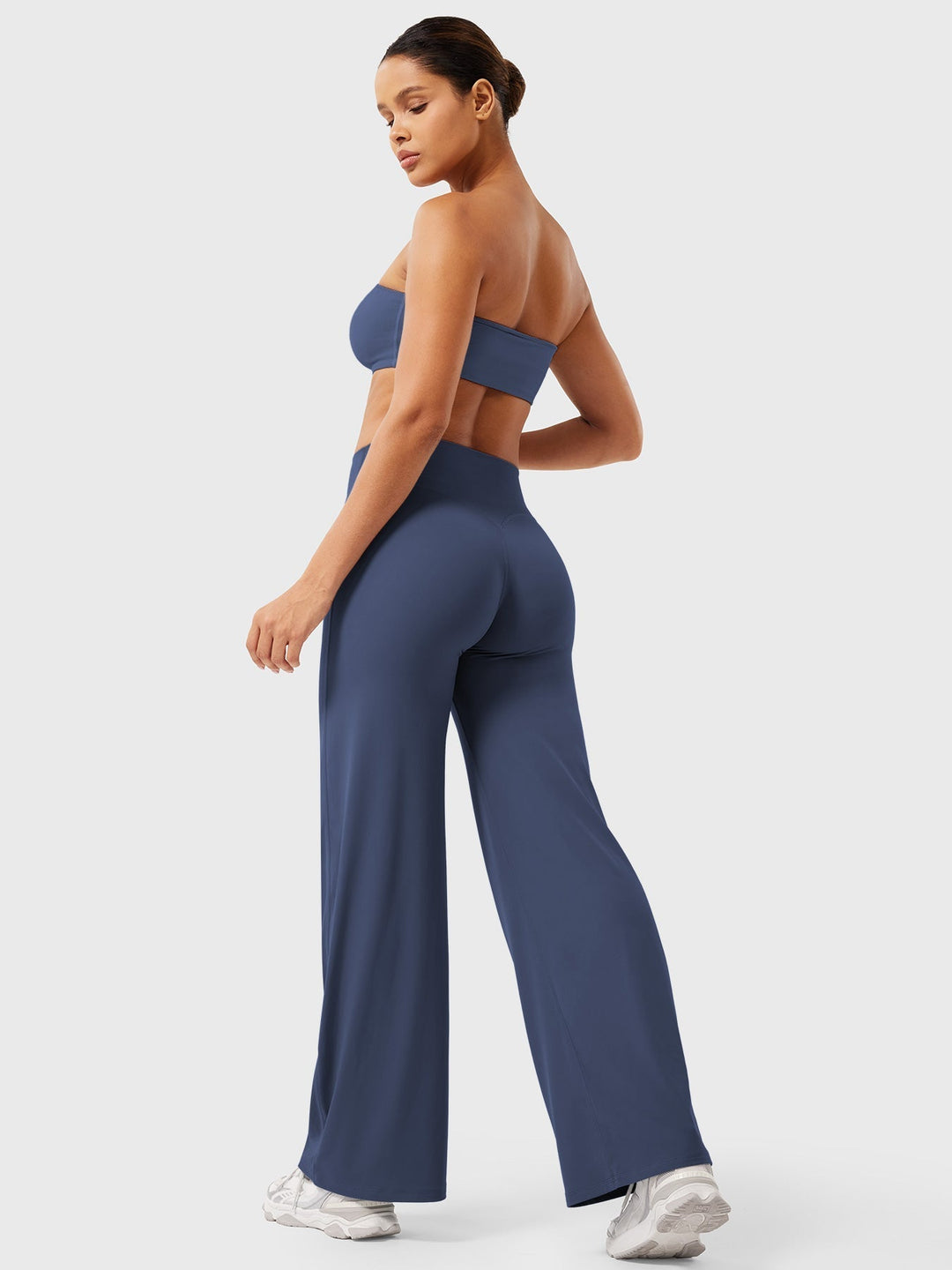 Yvonne | Damen Sommerweite Hose mit Hoher Taille