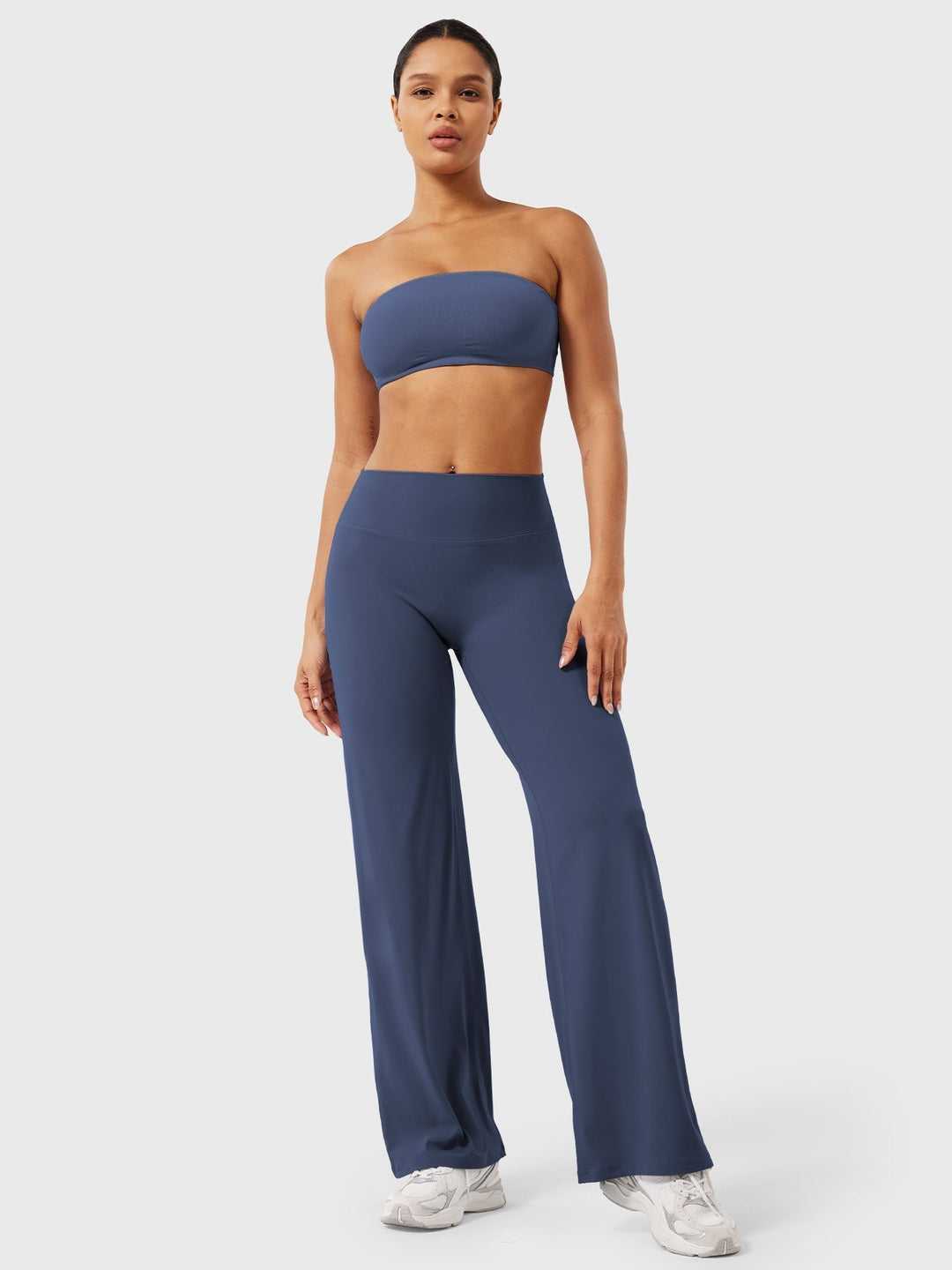 Yvonne | Damen Sommerweite Hose mit Hoher Taille