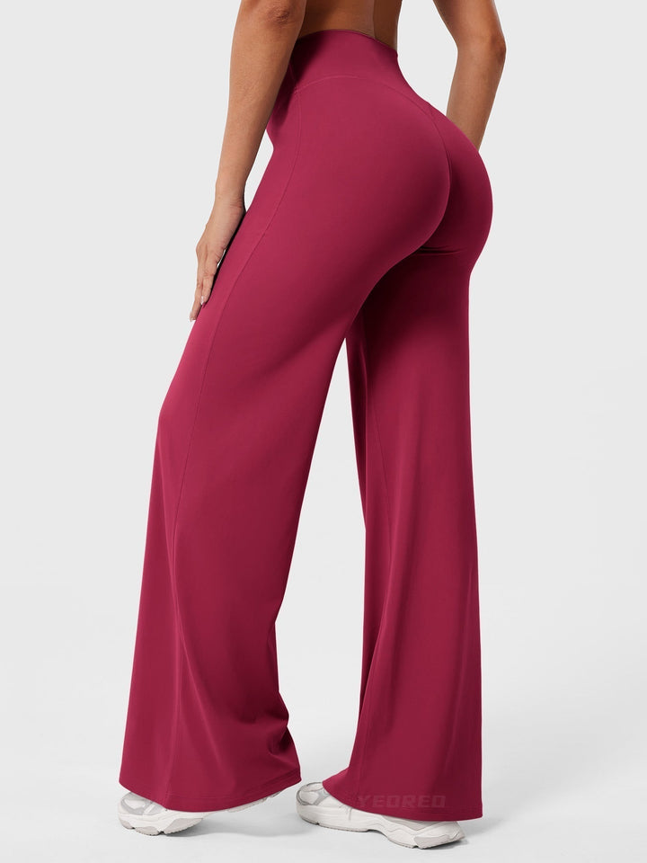 Yvonne | Damen Sommerweite Hose mit Hoher Taille