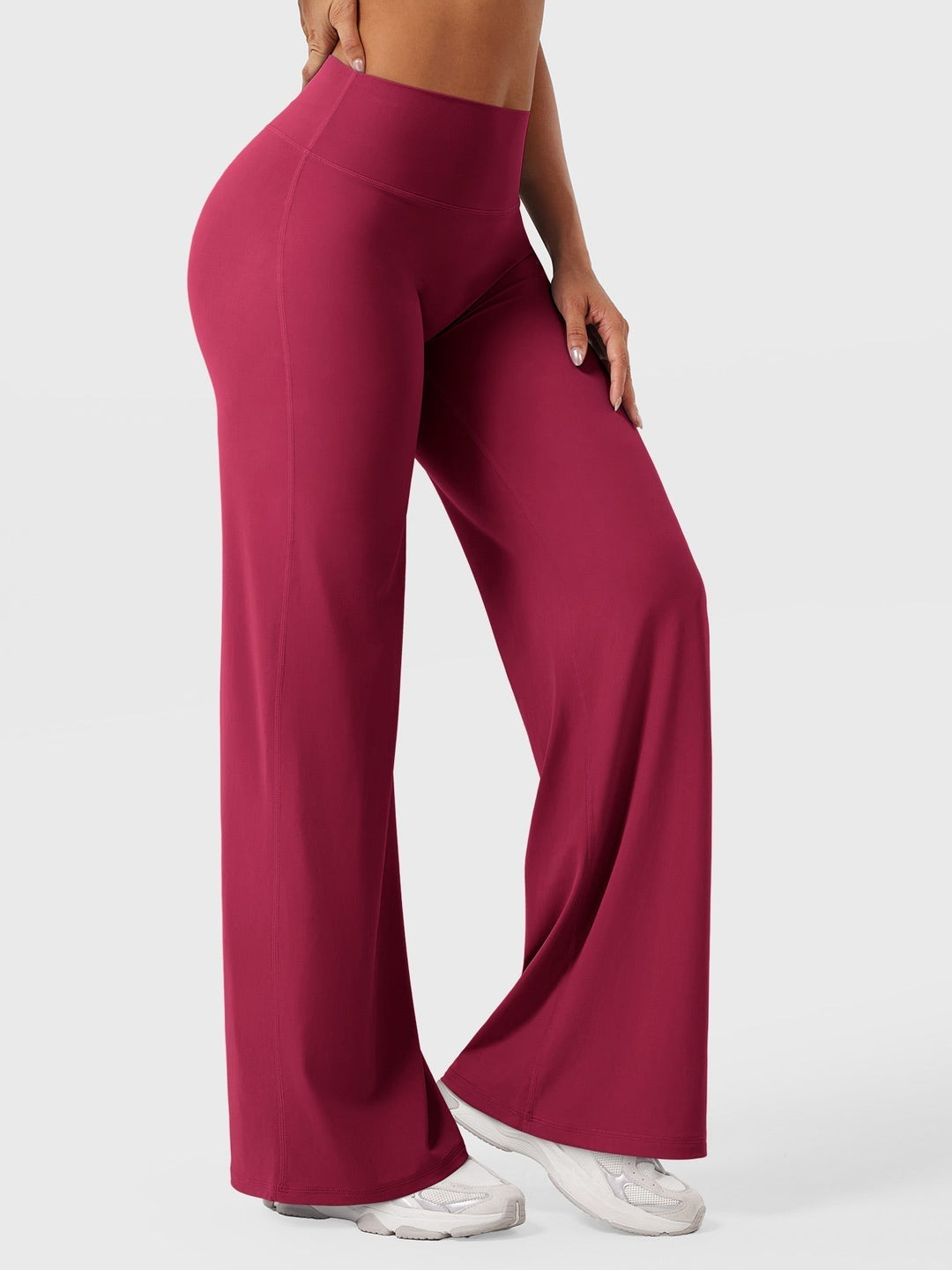 Yvonne | Damen Sommerweite Hose mit Hoher Taille