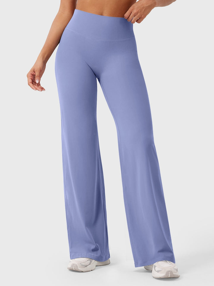 Yvonne | Damen Sommerweite Hose mit Hoher Taille