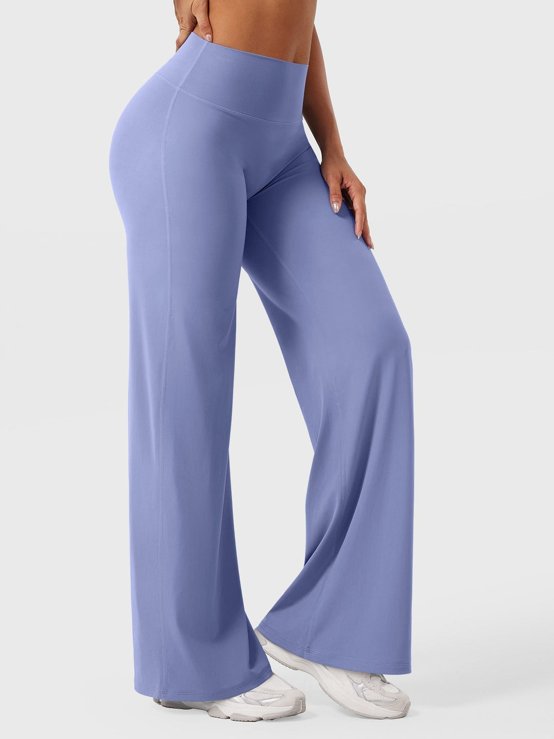 Yvonne | Damen Sommerweite Hose mit Hoher Taille