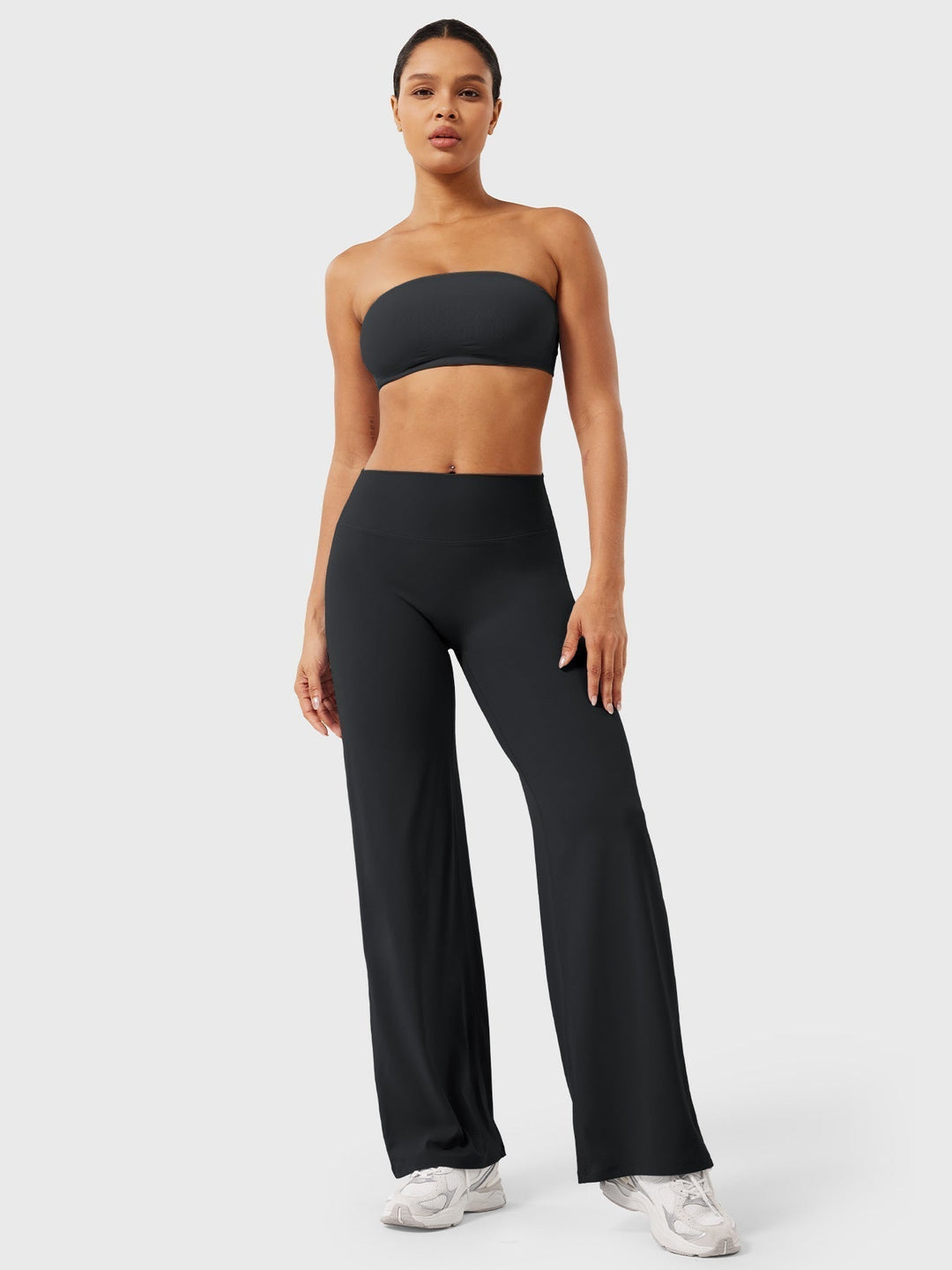 Yvonne | Damen Sommerweite Hose mit Hoher Taille