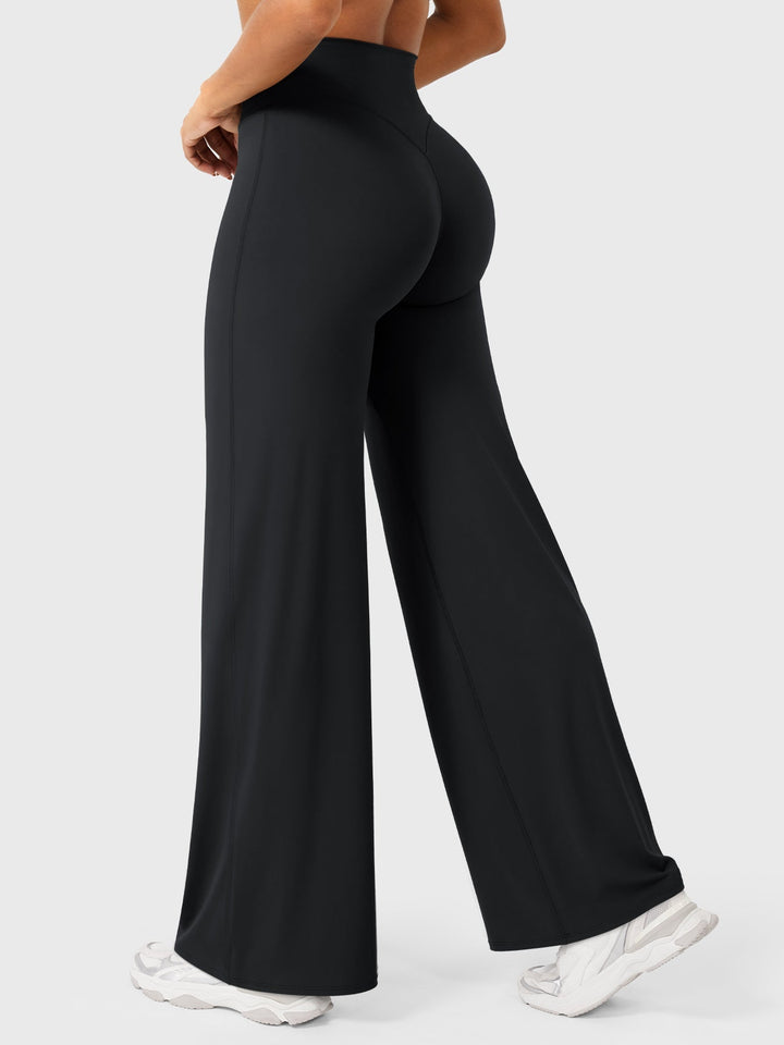 Yvonne | Damen Sommerweite Hose mit Hoher Taille