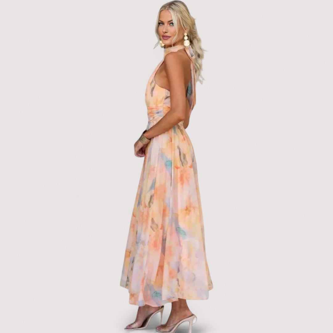 Gitte™ | Neckholder-Maxikleid